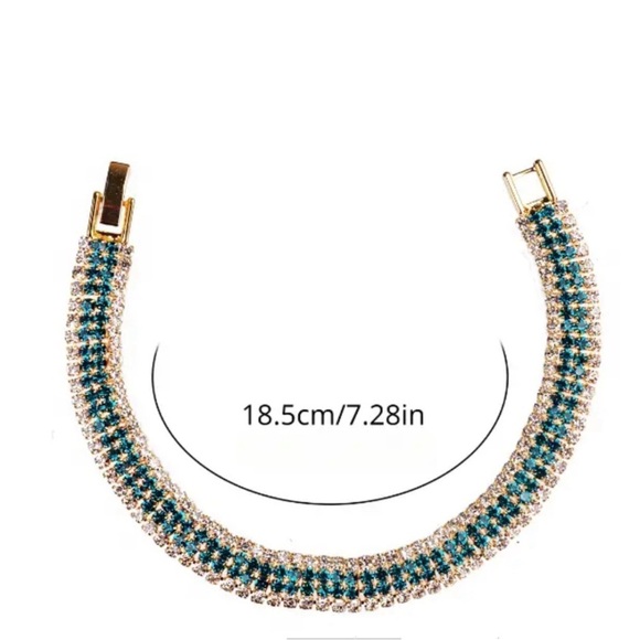 Shiny Inlaid Zircon Bracelet - Picture 3 of 5